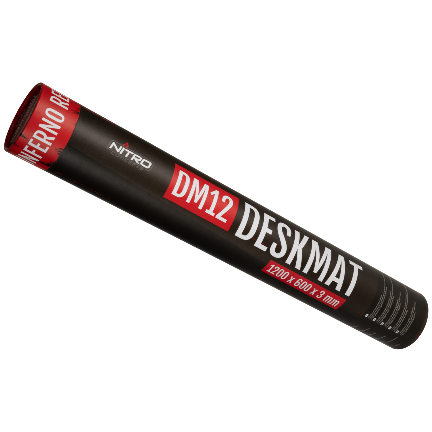 nitro-concepts - Deskmat DM12 - 1200x600mm - INFERNO RED